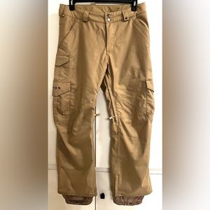 Burton DryRide Snowboard Khaki Pants - Size Medium